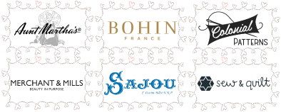 直輸入メーカー Aunt Martha's  / Bohin / Colonial Patterns / Merchant & Mills / Maison Sajou / Sew & Quilt