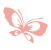 蝶々のイラスト　butterfly icon