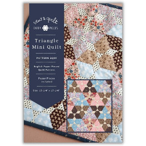 EPPパッチワーク・キット Triangle mini Quilt 三角形のミニキルト 型紙セット
