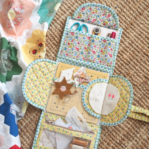 EPPパッチワーク・キット Jet Set Sewing Case ジェットセット・ソーイングケース 型紙セット