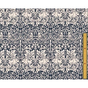 カットクロス BEST OF MORRIS ブラザーラビット ネイビー 50cm x 110cm
