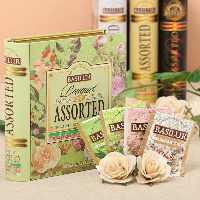 ギフト缶　紅茶 ブーケ　アソート ティーバッグ32袋入り バシラーティー