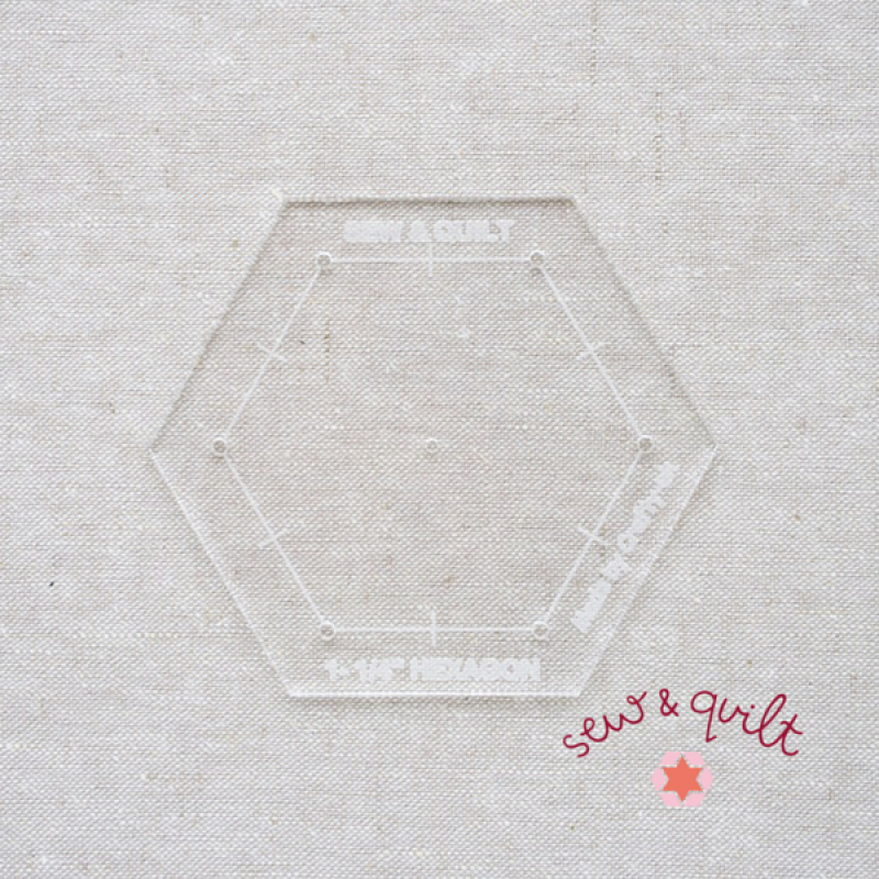 1-1/4" (約3cm)ヘキサゴンテンプレート