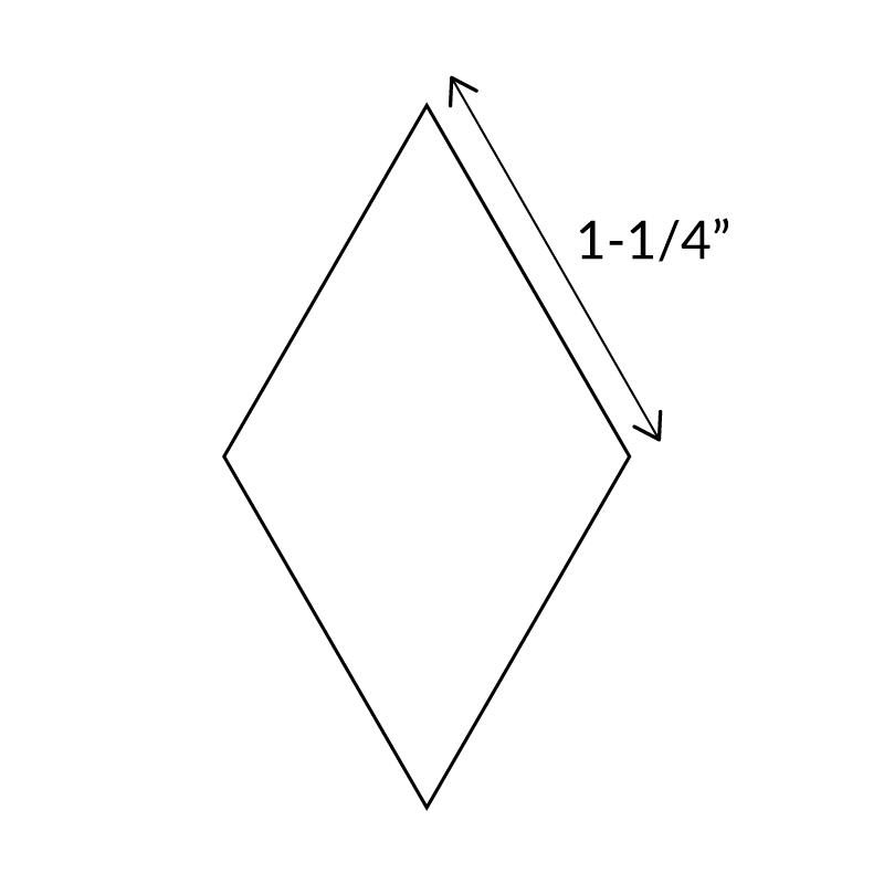 1-1/4"60°菱形