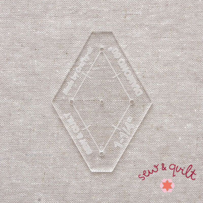 1-1/4" (約3cm)60°菱形テンプレート