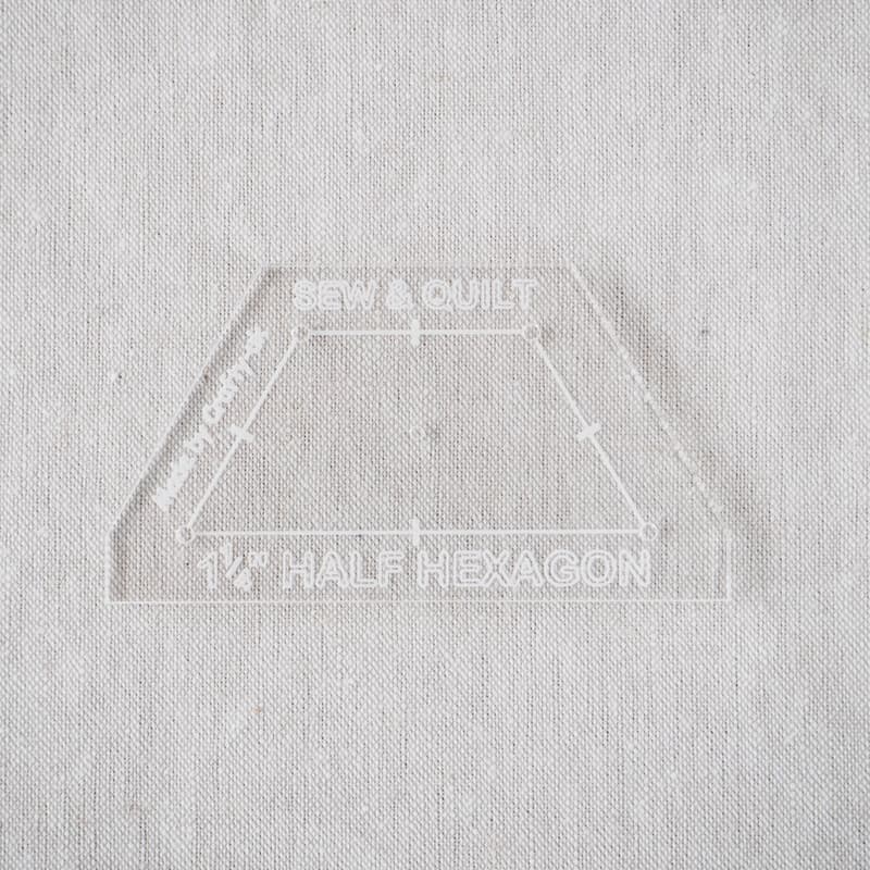 1-1/4" (約3cm)ハーフ・ヘキサゴンテンプレート