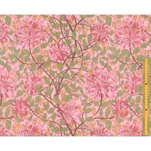カットクロス BEST OF MORRIS ハニーサックル・ピンク 50cm x 110cm